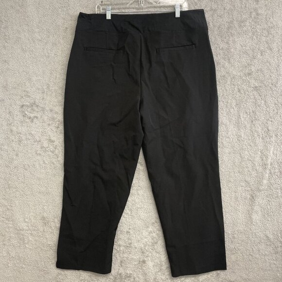 NWOT Kirkland Signature Women's XXL Black Stretch Ankle Pants - Picture 3 of 10